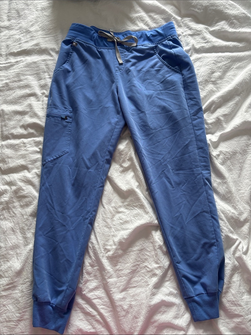 Figs light Blue Women's Drawstring Jogger Scrub pants